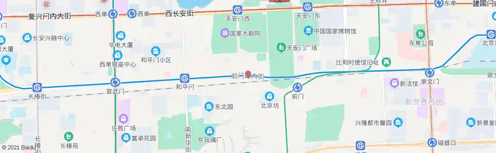 北京前门西_公交站地图_北京公交_妙搜公交查询2024