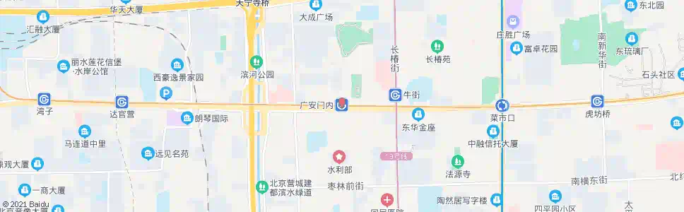 北京广安门内_公交站地图_北京公交_妙搜公交查询2024