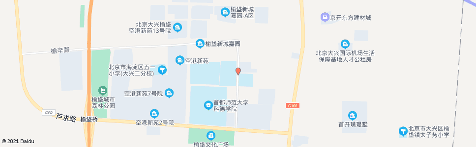 北京榆垡中学_公交站地图_北京公交_妙搜公交查询2024