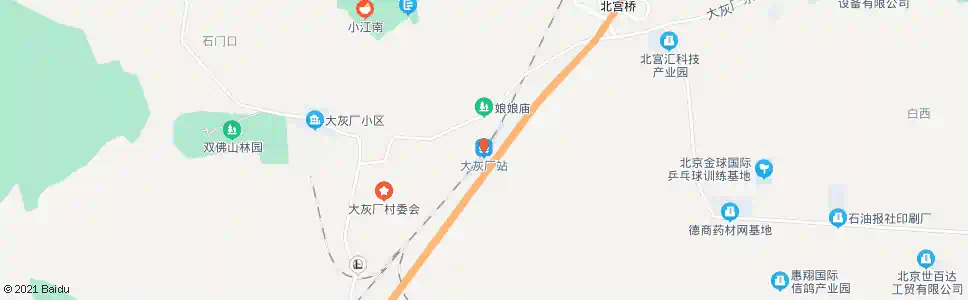 北京大灰厂_公交站地图_北京公交_妙搜公交查询2024