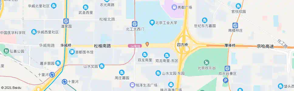 北京北京工业大学南门_公交站地图_北京公交_妙搜公交查询2024