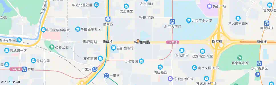 北京松榆里_公交站地图_北京公交_妙搜公交查询2024