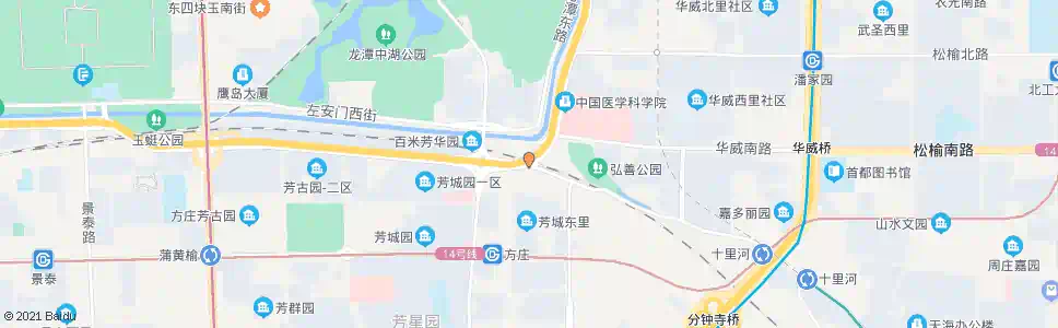 北京左安路_公交站地图_北京公交_妙搜公交查询2024