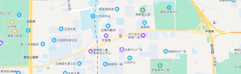 北京姚家园西_公交站地图_北京公交_妙搜公交查询2024