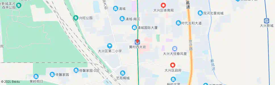 北京黄村西大街_公交站地图_北京公交_妙搜公交查询2024