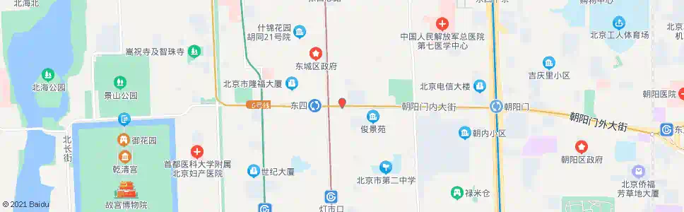 北京东四路口东_公交站地图_北京公交_妙搜公交查询2024