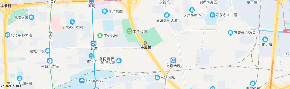 北京丰益桥北_公交站地图_北京公交_妙搜公交查询2024