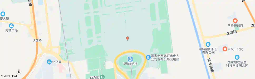 北京首都机场(3号航站楼)_公交站地图_北京公交_妙搜公交查询2024