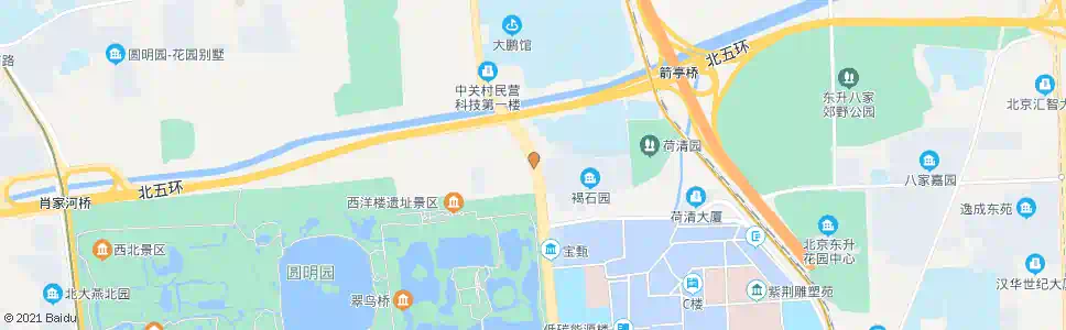 北京圆明园东门_公交站地图_北京公交_妙搜公交查询2024