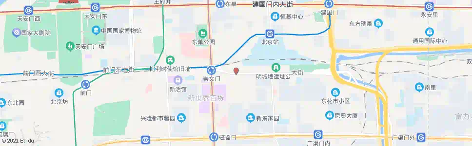 北京崇文门东_公交站地图_北京公交_妙搜公交查询2024