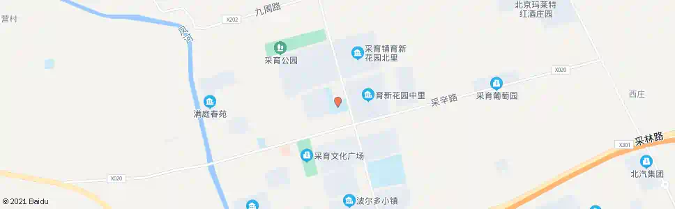 北京采育中心小学_公交站地图_北京公交_妙搜公交查询2024