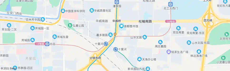 北京十里河桥北_公交站地图_北京公交_妙搜公交查询2024