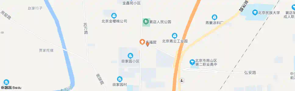 北京田园村_公交站地图_北京公交_妙搜公交查询2024