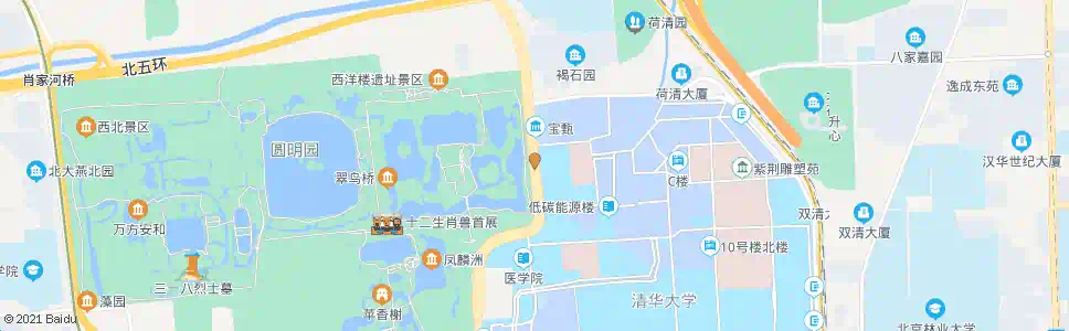 北京清华附中_公交站地图_北京公交_妙搜公交查询2024