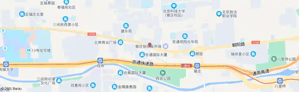 北京管庄_公交站地图_北京公交_妙搜公交查询2024