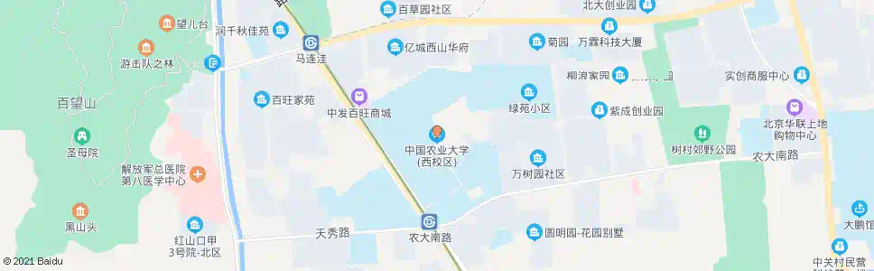 北京中国农业大学西校区_公交站地图_北京公交_妙搜公交查询2024