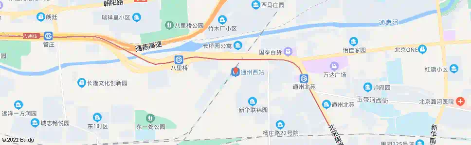 北京通州三间房西_公交站地图_北京公交_妙搜公交查询2024