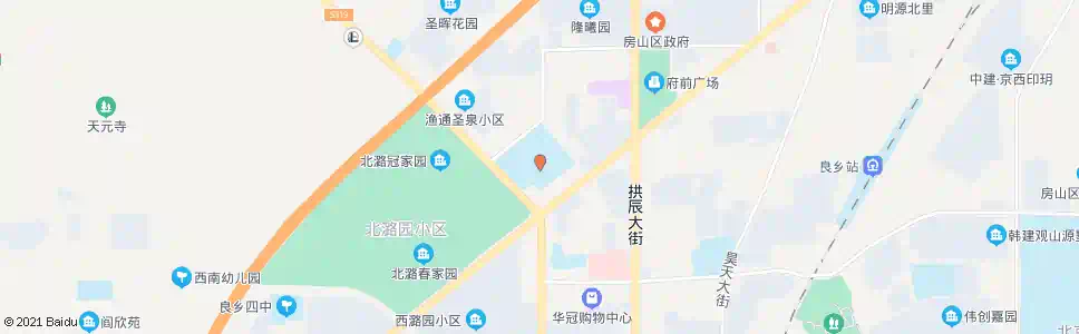 北京良乡体育中心_公交站地图_北京公交_妙搜公交查询2024