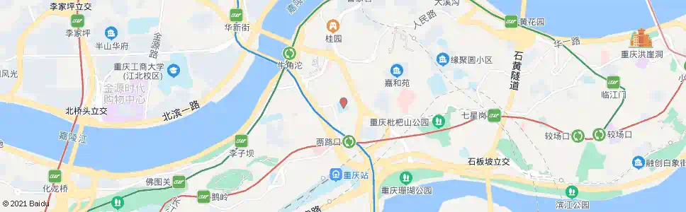 重庆体育馆_公交站地图_重庆公交_妙搜公交查询2024