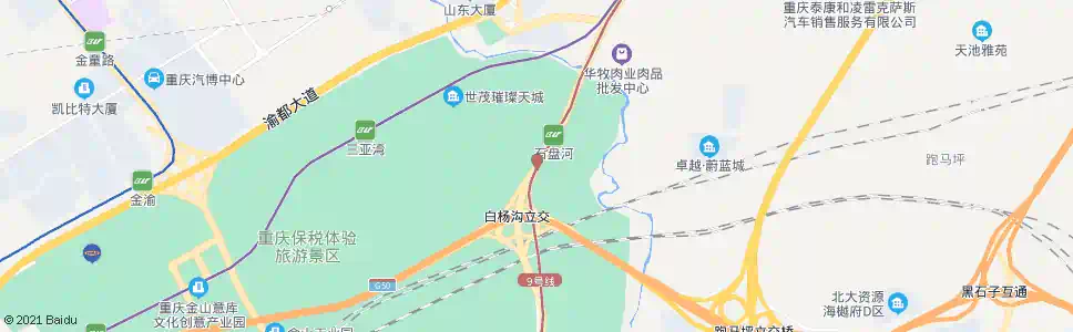 重庆何白路_公交站地图_重庆公交_妙搜公交查询2024