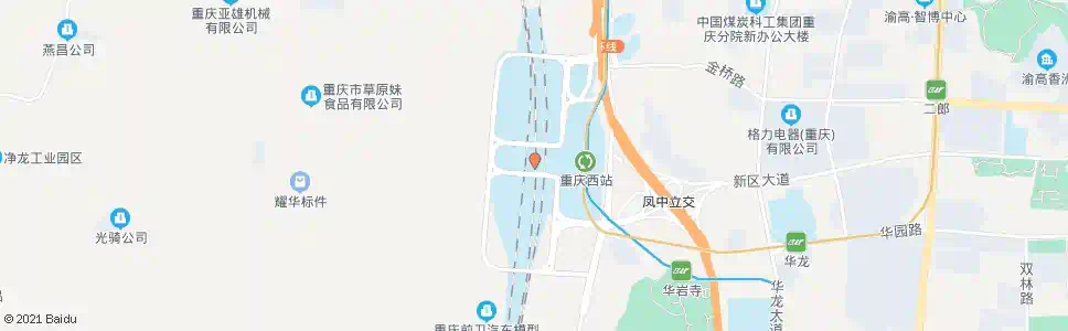 重庆西物市场_公交站地图_重庆公交_妙搜公交查询2024