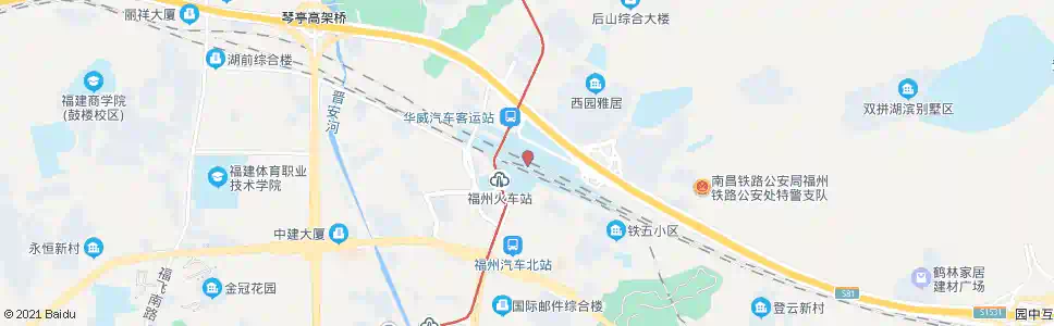 福州上湖部队_公交站地图_福州公交_妙搜公交查询2024