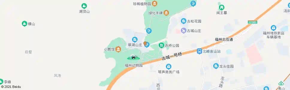 福州翠湖山庄_公交站地图_福州公交_妙搜公交查询2024