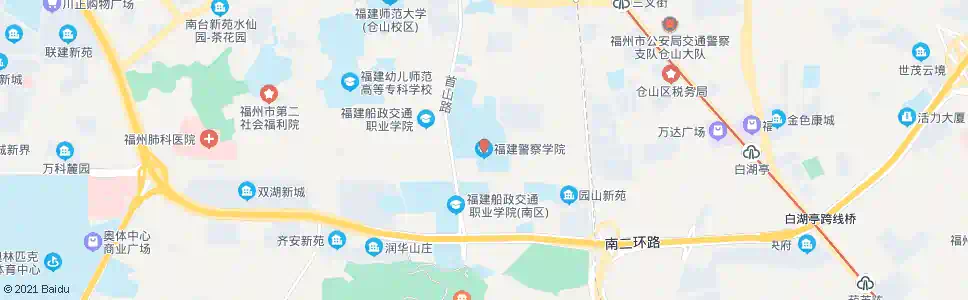 福州福建警察学院_公交站地图_福州公交_妙搜公交查询2024