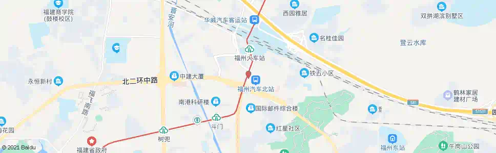 福州闽运汽车北站_公交站地图_福州公交_妙搜公交查询2024