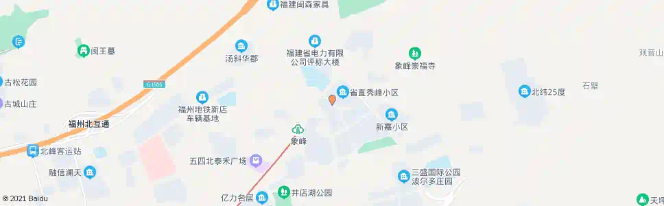 福州福峰路(北)_公交站地图_福州公交_妙搜公交查询2024