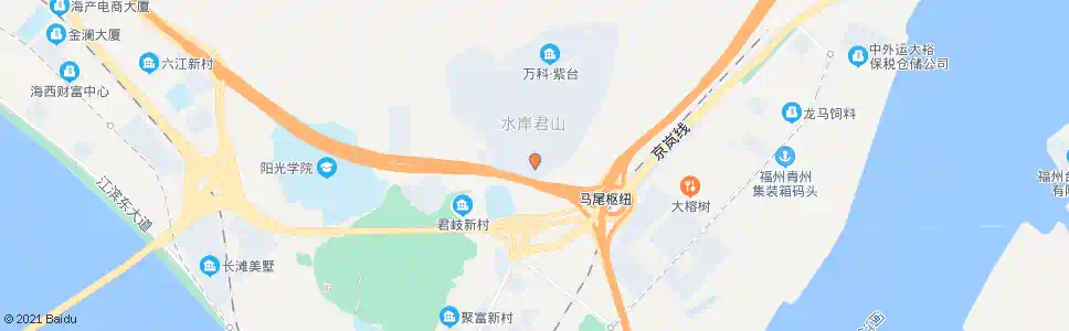 福州马尾水岸君山_公交站地图_福州公交_妙搜公交查询2024