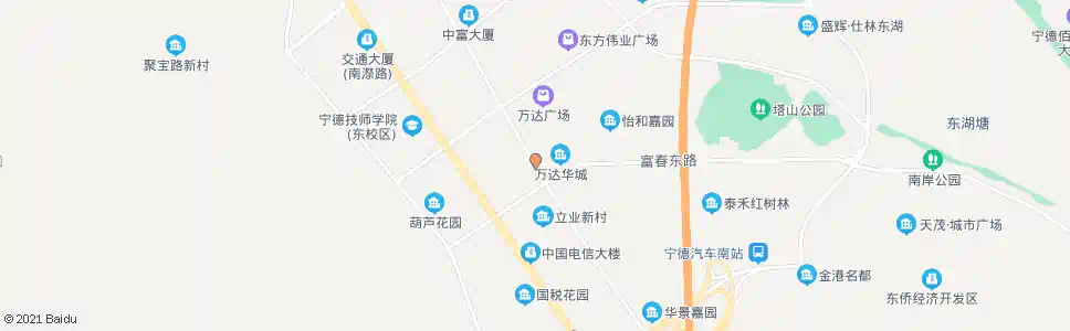 宁德城东花苑_公交站地图_宁德公交_妙搜公交查询2024