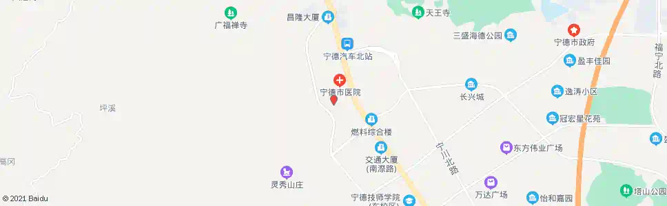 宁德人民医院_公交站地图_宁德公交_妙搜公交查询2024