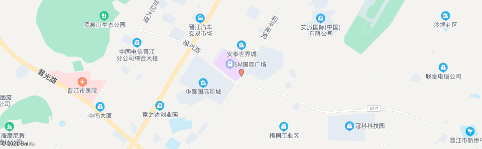 泉州晋江SM广场_公交站地图_泉州公交_妙搜公交查询2024