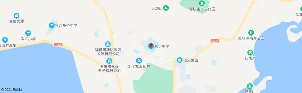 泉州永宁中学_公交站地图_泉州公交_妙搜公交查询2024