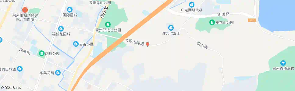 泉州坪山隧道_公交站地图_泉州公交_妙搜公交查询2024