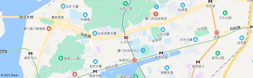 厦门人才中心_公交站地图_厦门公交_妙搜公交查询2024