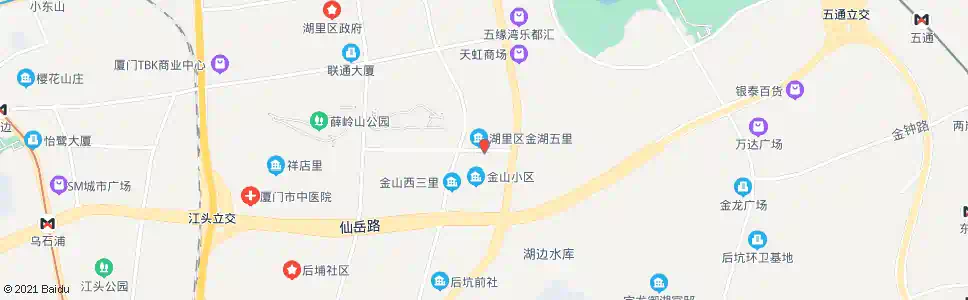 厦门金山小区_公交站地图_厦门公交_妙搜公交查询2024