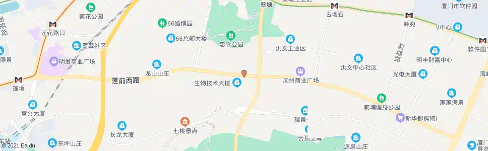 厦门东芳山庄站_公交站地图_厦门公交_妙搜公交查询2024