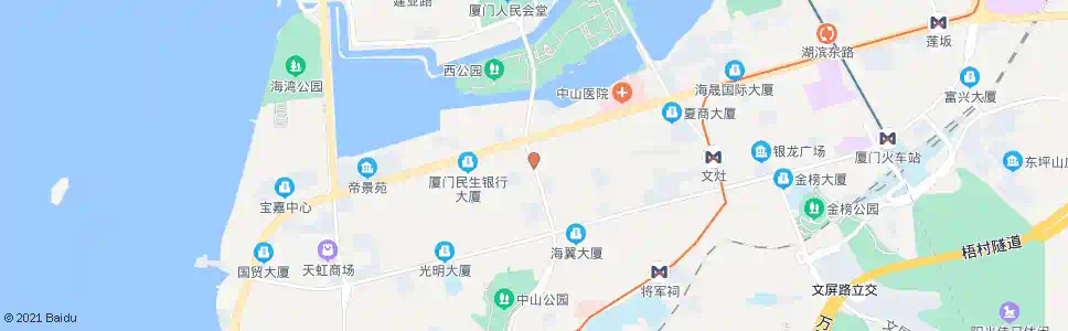 厦门普利大厦_公交站地图_厦门公交_妙搜公交查询2024