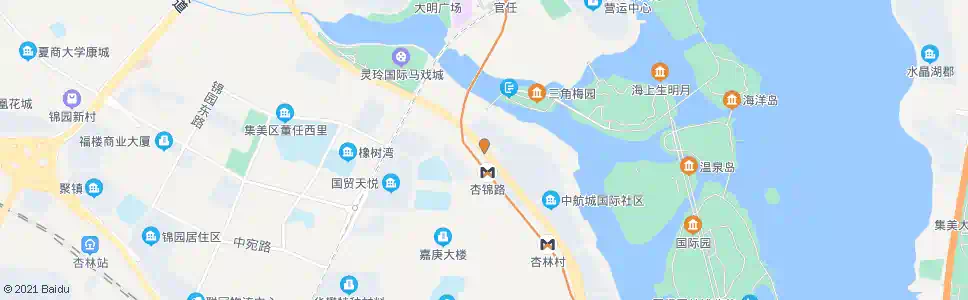 厦门中航城_公交站地图_厦门公交_妙搜公交查询2024