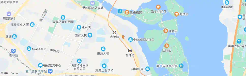 厦门园博三里_公交站地图_厦门公交_妙搜公交查询2024