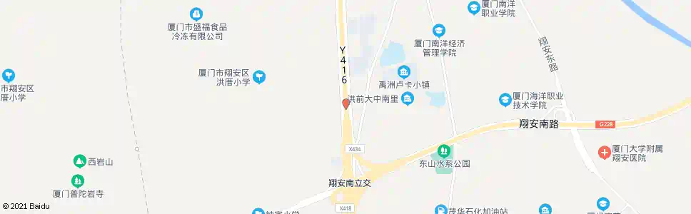 厦门洪厝_公交站地图_厦门公交_妙搜公交查询2024