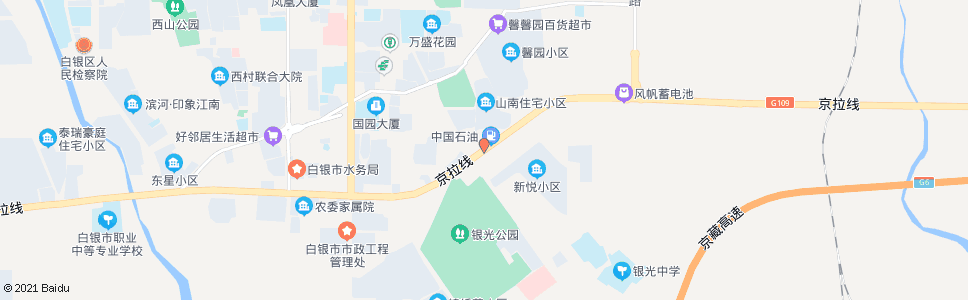 白银银光什字_公交站地图_白银公交_妙搜公交查询2024