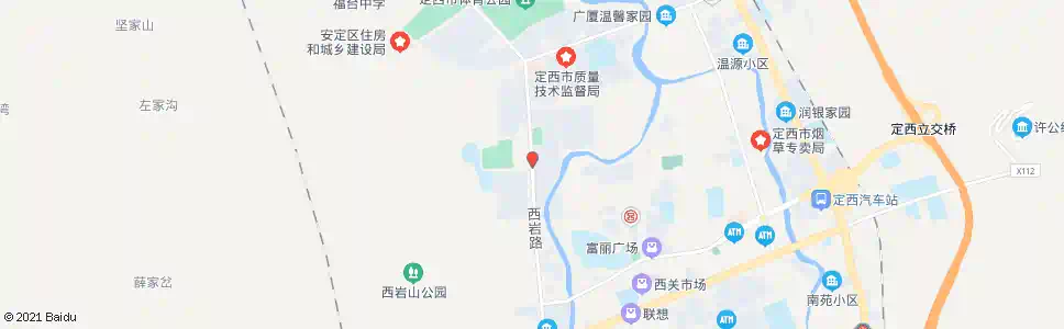 定西江夏名城_公交站地图_定西公交_妙搜公交查询2024