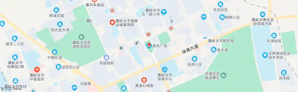 嘉峪关雄关广场南口_公交站地图_嘉峪关公交_妙搜公交查询2024