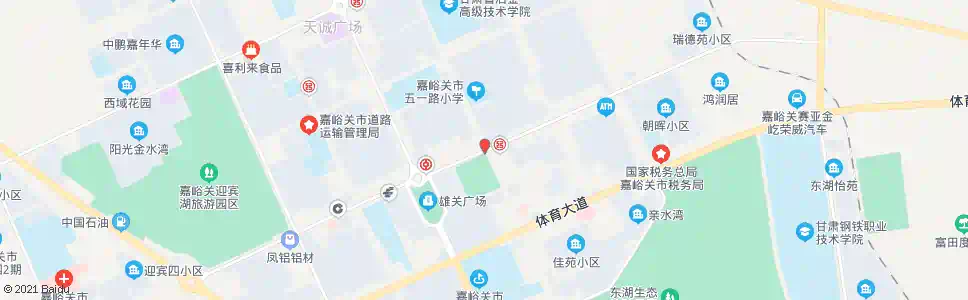 嘉峪关易都摩尔_公交站地图_嘉峪关公交_妙搜公交查询2024