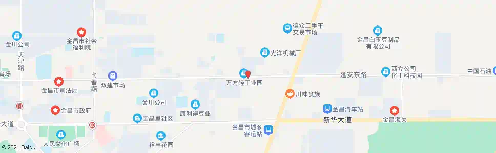 金昌万方公司_公交站地图_金昌公交_妙搜公交查询2024