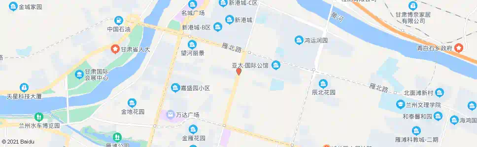 兰州雁滩工业城_公交站地图_兰州公交_妙搜公交查询2024