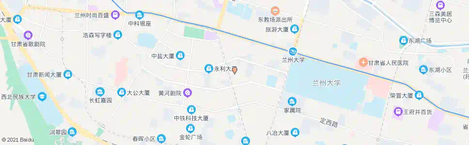 兰州东岗桥东_公交站地图_兰州公交_妙搜公交查询2024